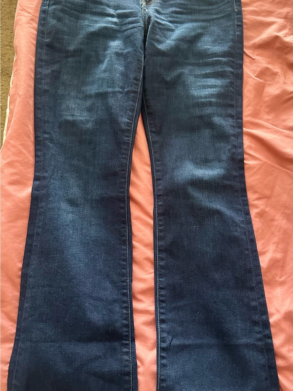 7 For All Mankind Dark Blue Flare Jeans